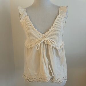 Zara Women's Cream Blouse, small